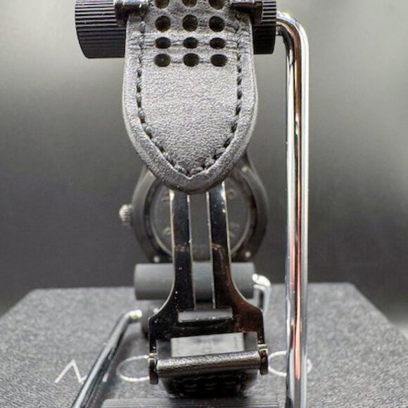 Movado Black Series 800 GMT World-Time 24 Hr Steel Watch Model 2600118 - Picture 8 of 13